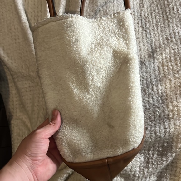 Unbillion light brown faux leather sheep detail hand bag - Picture 3 of 6